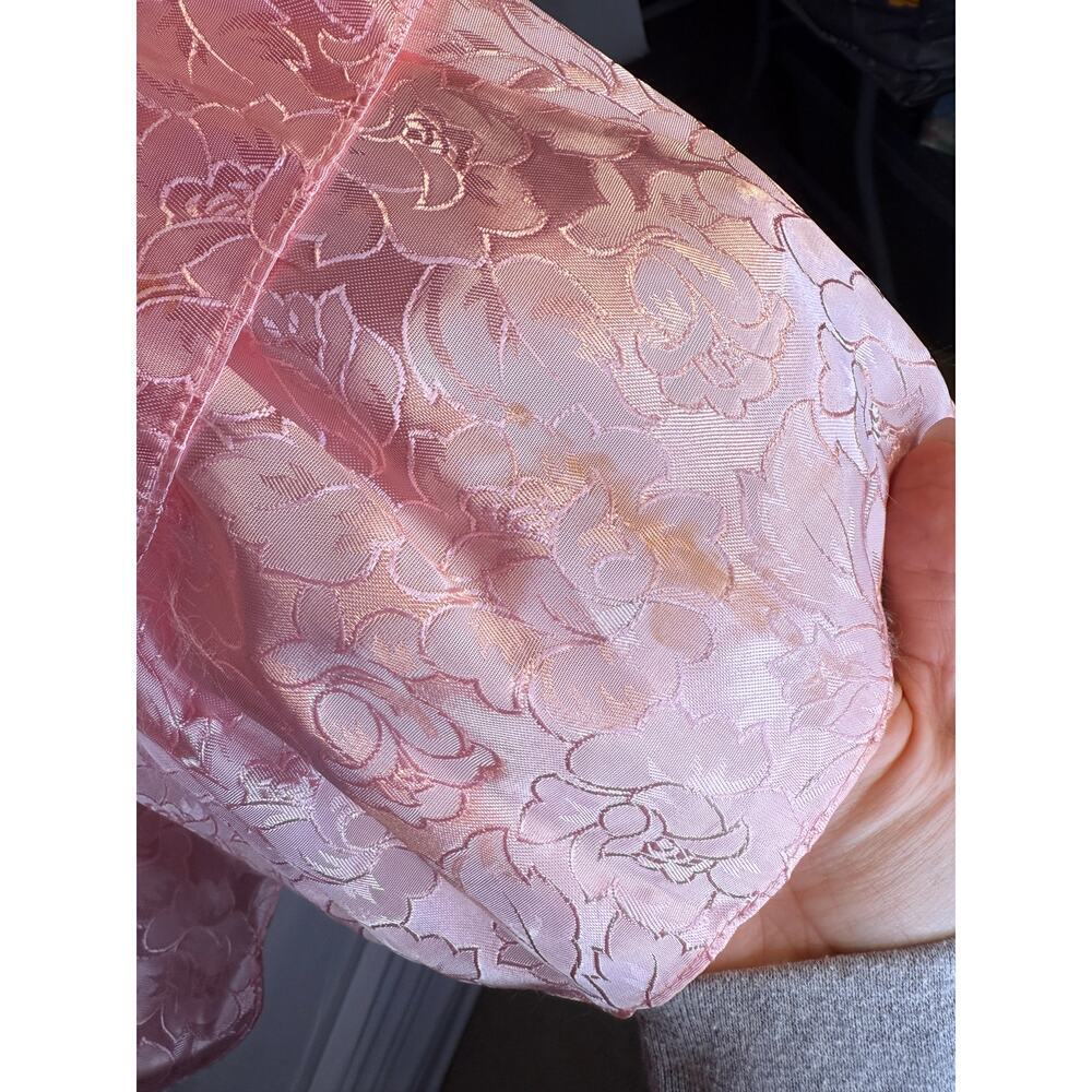 Vintage 80's Steppin Out Pink Floral Tiered Strapless Mini Cocktail Dress - Picture 12 of 12